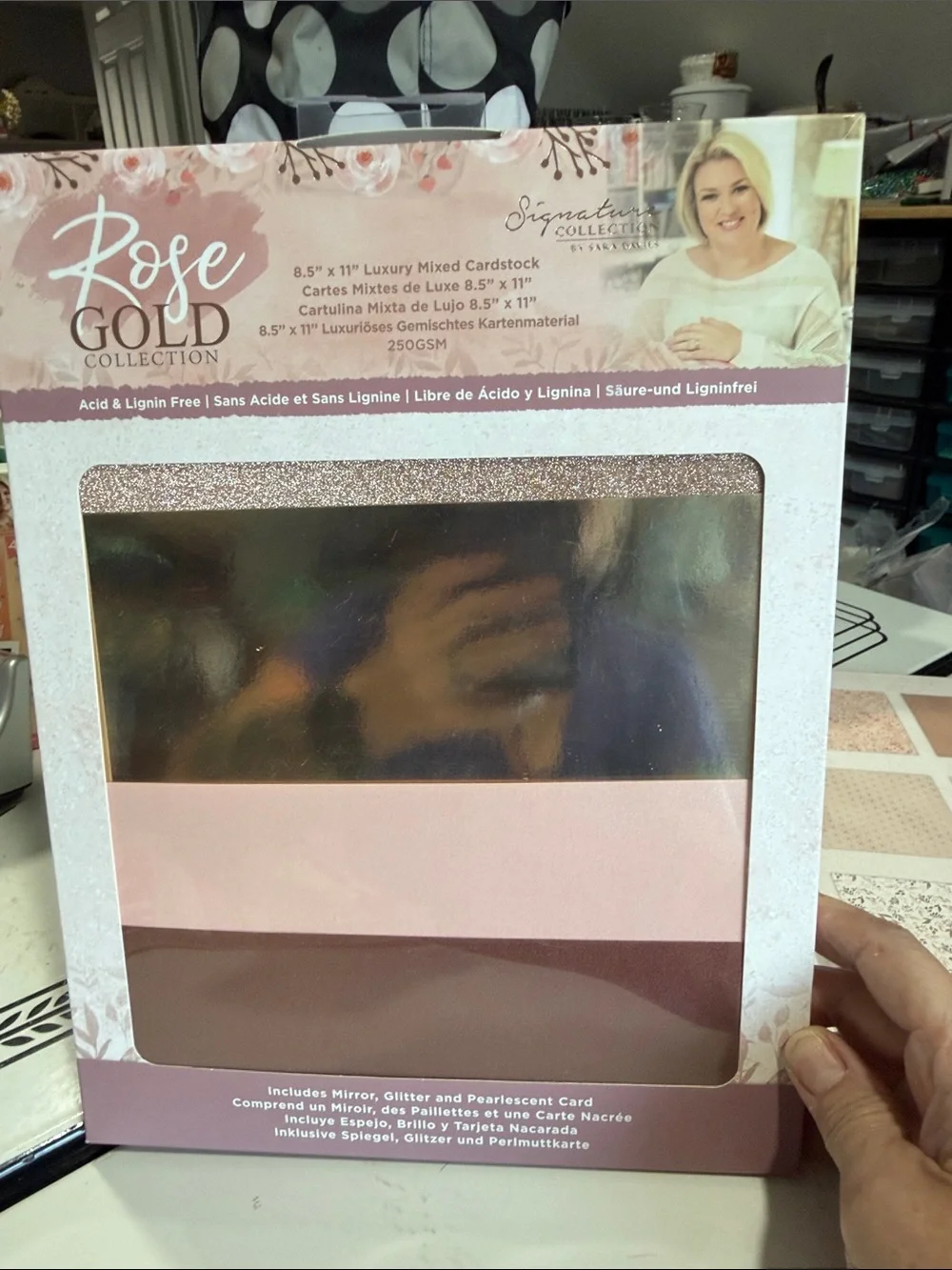 Crafters Companion Rose Gold Paper Pad and Luxury Mixed Cardstock